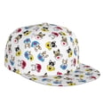 thumbnail image 1 of Daiia French Bulldog With Coffee Cup print Flat Bill Hats Flat Brim Trucker Cap Baseball Cap Adjustable Classic Low Profile Hat Unconstructed Plain Cap, 1 of 9