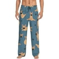 thumbnail image 1 of Daiia French Bulldog Yoga Men's Sleep Pant with Pockets and Drawstring,Pajama Pants-Large, 1 of 9
