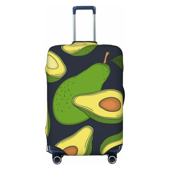 Daiia Fresh Avocado Luggage Cover, Thickened Washable Travel Luggage Covers, Elastic Unique Baggage Covers for 18-20 inch Luggage-X-Large
