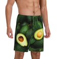 thumbnail image 1 of Daiia Fresh Avocados Mens Woven Stretch Pajama Short,Short Pajama Pants-3X-Large, 1 of 9