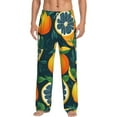 thumbnail image 1 of Daiia Fresh Orange Men's Sleep Pant with Pockets and Drawstring,Pajama Pants-X-Large, 1 of 9