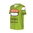 thumbnail image 1 of Daiia Fresh Sushi Mens Baseball Jersey Button Down Shirts Short Sleeve Sports Uniforms-Small, 1 of 9