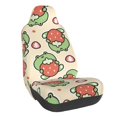 thumbnail image 1 of Daiia Frog Hold Strawberry Printed Car Seat Cover - Waterproof & Sweatproof - Universal Fit, Machine Washable, Non-Slip - Seat Protector for Car, Truck, SUV, Van (1 Pack), 1 of 5