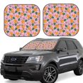 thumbnail image 1 of Daiia Fruit 2PCS Car Windshield Sun Shade, Foldable Sun Shield for Car Front Window, Auto Sun Blocker Visor Protector Universal for Truck SUV Pickup-Medium, 1 of 7