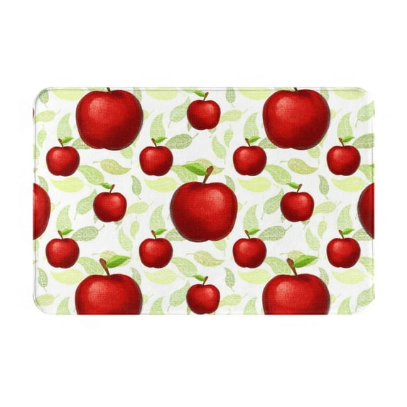 Daiia Fruit Apples Front Door Mat, Heavy Duty Durable Welcome Mat for Outdoor Indoor, Dirt Trapper Waterproof Super Absorbent Door Mat, 16" x 24"