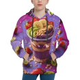 thumbnail image 1 of Daiia Fruit Parfait Colorful for Boys Fashion Hoodies & Sweatshirts with Kangaroo Pocket,Hooded Sweatshirt for Kid, Breathable& Moisture Wicking-Large, 1 of 6