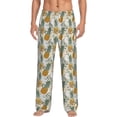 thumbnail image 1 of Daiia Fruit Pineapples Men's Sleep Pant with Pockets and Drawstring,Pajama Pants-X-Large, 1 of 9