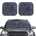 thumbnail image 1 of Daiia Function Source Code 2PCS Car Windshield Sun Shade, Foldable Sun Shield for Car Front Window, Auto Sun Blocker Visor Protector Universal for Truck SUV Pickup-Medium, 1 of 7