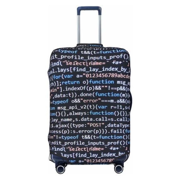 Daiia Function Source Code Luggage Cover, Thickened Washable Travel Luggage Covers, Elastic Unique Baggage Covers for 18-20 inch Luggage-X-Large