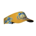 thumbnail image 1 of Daiia Funny Alarm Clock Illustration Pattern Sport Sun Visor Hats Visor Cap Adjustable Empty Top Baseball Cap Cotton Ball Caps for Women and Men, 1 of 7