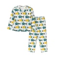 thumbnail image 1 of Daiia Funny Boats for Women's Long-Sleeved Pajama Set – Soft & Comfortable Sleepwear Button-Up Pajamas Cozy Lounge Wear-Medium, 1 of 7