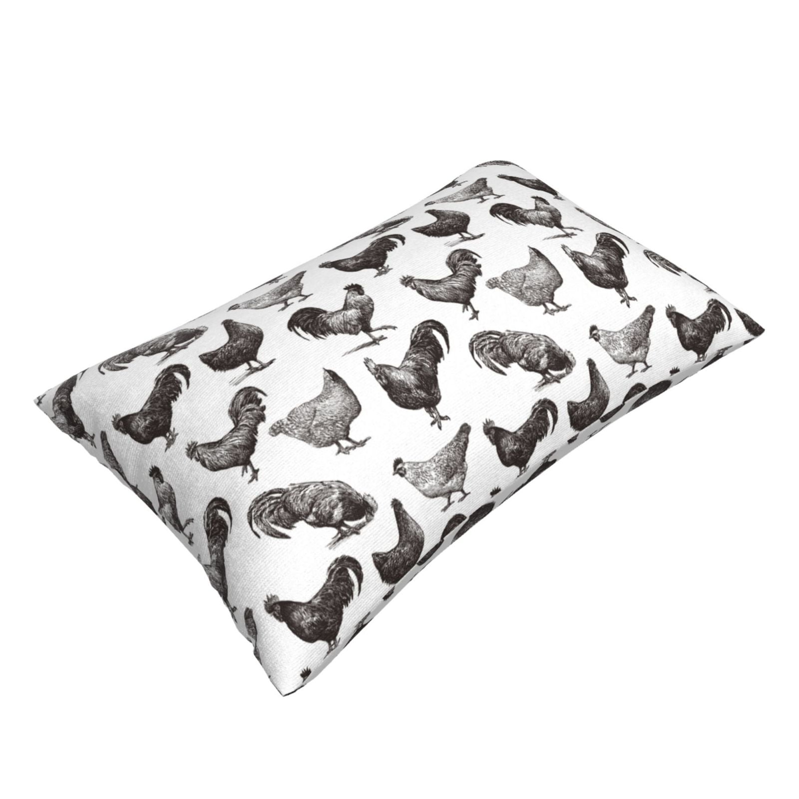 Daiia Funny Chicken Bedding Waterproof Pillow Protector Zippered Queen