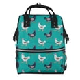 thumbnail image 1 of Daiia Funny Chicken Large Capacity Baby Bag Waterproof Stylish Diaper Bag Mummy Backpack Adjustable Straps Diaper BagBaby Essentials Bag, 1 of 6