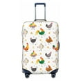 thumbnail image 1 of Daiia Funny Chicken Luggage Cover, Thickened Washable Travel Luggage Covers, Elastic Unique Baggage Covers for 18-20 inch Luggage-Large, 1 of 9
