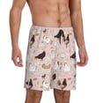 thumbnail image 1 of Daiia Funny Chicken Mens Woven Stretch Pajama Short,Short Pajama Pants-Large, 1 of 7