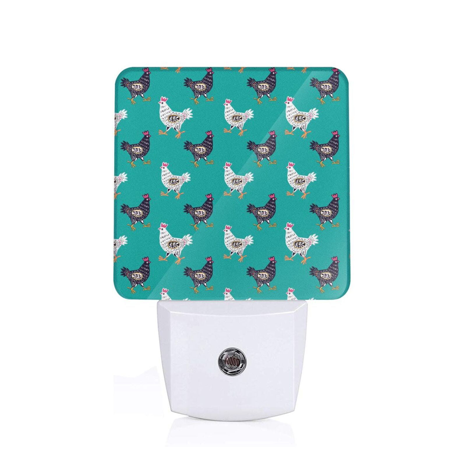 Daiia Funny Chicken Pattern Plugin LED Backlit Night Light with Motion