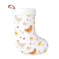 thumbnail image 1 of Daiia Funny Chicken Print Christmas Stocking，18"Large Knitted Xmas Stocking for Kids, Family Stocking for Fireplace Christmas Holiday Party Decoration, 1 of 7