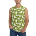 Daiia Funny Chicken Printed Men's Tank Tops,Casual Soft Sleeveless Gym