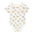 thumbnail image 1 of Daiia Funny Chicken Printed Unisex-Baby Short Sleeve Onesies Bodysuits Baby Climbing Clothes Soft and Comfortable Romper with Expandable Shoulder Design-6 Months, 1 of 8