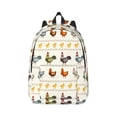 thumbnail image 1 of Daiia Funny Chicken Vintage Canvas Backpack for Men and Women ,Hiking Backpack,Travel Laptop Bag for School,Large Capacity Backpack, 1 of 8
