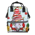 thumbnail image 1 of Daiia Funny Christmas Gnome Large Capacity Baby Bag Waterproof Stylish Diaper Bag Mummy Backpack Adjustable Straps Diaper BagBaby Essentials Bag, 1 of 6