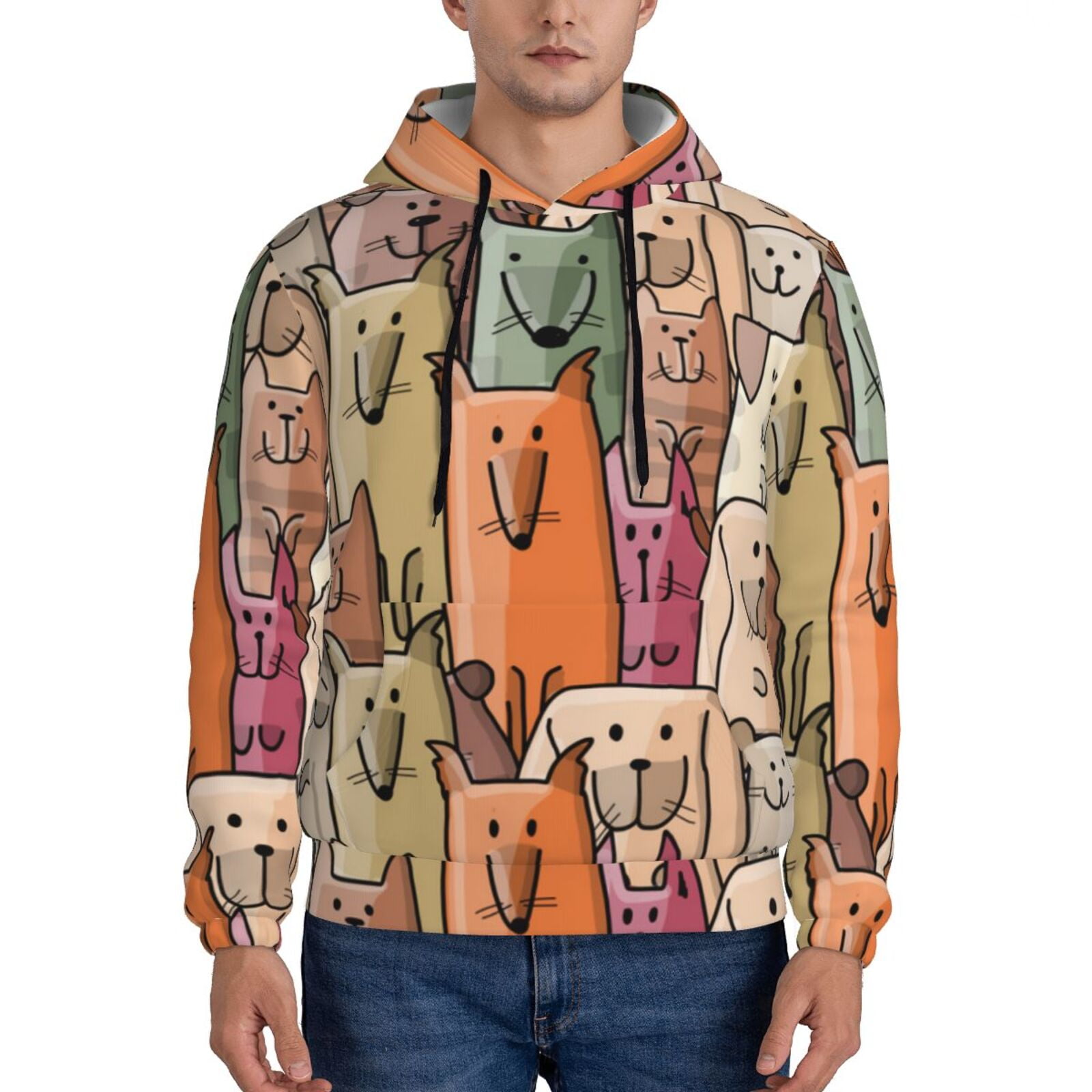 Funny Dancing Dog Green Unisex Sweatshirt