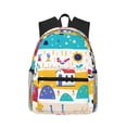 thumbnail image 1 of Daiia Funny Farm School Backpack for Men Women, Unisex Large Waterproof Bookbag Schoolbag Casual Daypack for High School/College/Teens/Travel/Work Black, 1 of 8