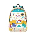 thumbnail image 1 of Daiia Funny Farm Vintage Canvas Backpack for Men and Women ,Hiking Backpack,Travel Laptop Bag for School,Large Capacity Backpack, 1 of 8