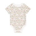 thumbnail image 1 of Daiia Funny Goose1 Printed Unisex-Baby Short Sleeve Onesies Bodysuits Baby Climbing Clothes Soft and Comfortable Romper with Expandable Shoulder Design-6 Months, 1 of 8