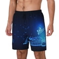 thumbnail image 1 of Daiia Futuristic Book Knowledge Mens Swim Trunks Swim Shorts Quick Dry Swim Shorts with Mesh Lining Pockets-3X-Large, 1 of 9