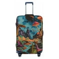 thumbnail image 1 of Daiia Galactic Jungle Dinosaurs Luggage Cover, Thickened Washable Travel Luggage Covers, Elastic Unique Baggage Covers for 18-20 inch Luggage-Large, 1 of 9
