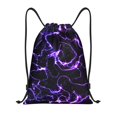 thumbnail image 1 of Daiia Galaxy Lightning Pattern Drawstring Backpack, Gym Bag, Lightweight Backpack, Water-Resistant Bag Travel Sports Backpack, Fitness Bag, Yoga Bag-Medium, 1 of 6