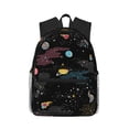 thumbnail image 1 of Daiia Galaxy School Backpack for Men Women, Unisex Large Waterproof Bookbag Schoolbag Casual Daypack for High School/College/Teens/Travel/Work Black, 1 of 8
