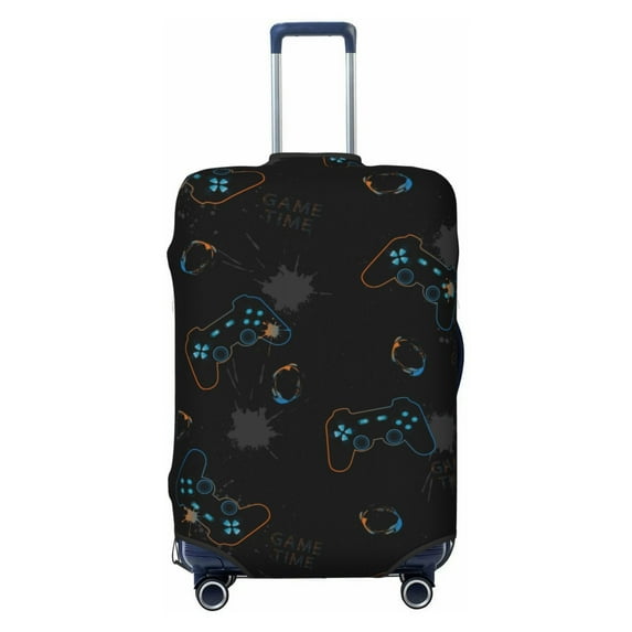 Daiia Game Time Luggage Cover, Thickened Washable Travel Luggage Covers, Elastic Unique Baggage Covers for 18-20 inch Luggage-Medium