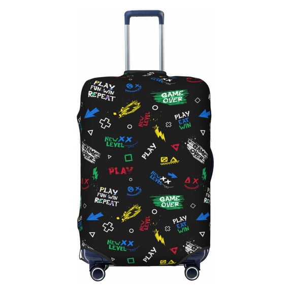 Daiia Gamepads Luggage Cover, Thickened Washable Travel Luggage Covers, Elastic Unique Baggage Covers for 18-20 inch Luggage-X-Large