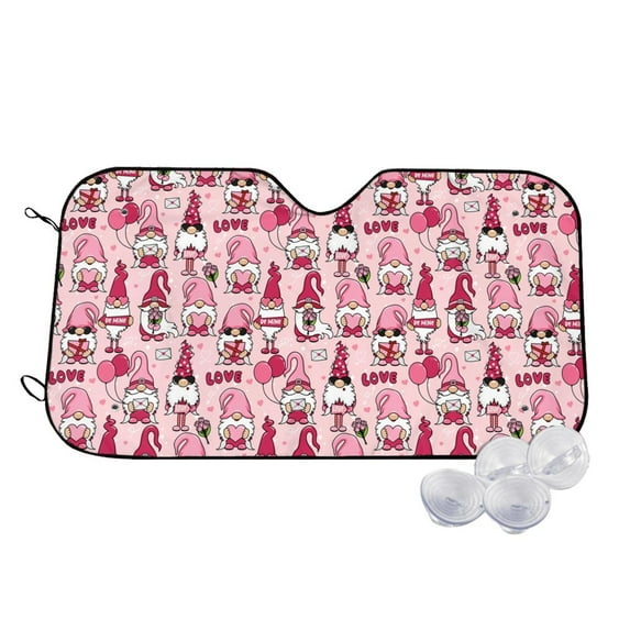 Daiia Garden Gnomes Windshield Sun Shade for Car SUV Truck (Medium ), Car Sun Shade Windshield, Car Shades for Front Windows, Sunshade for Car Windshield