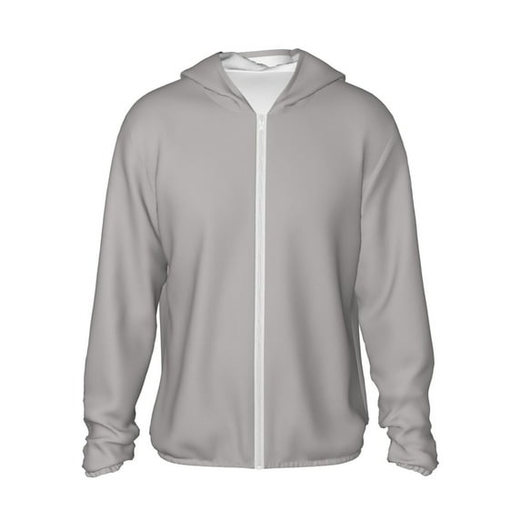 Daiia Gary UPF 50+ Sun Protection Hoodie Jacket Lightweight Long Sleeve Sun Shirt for Women Men with Pocket Hiking Outdoor-Large