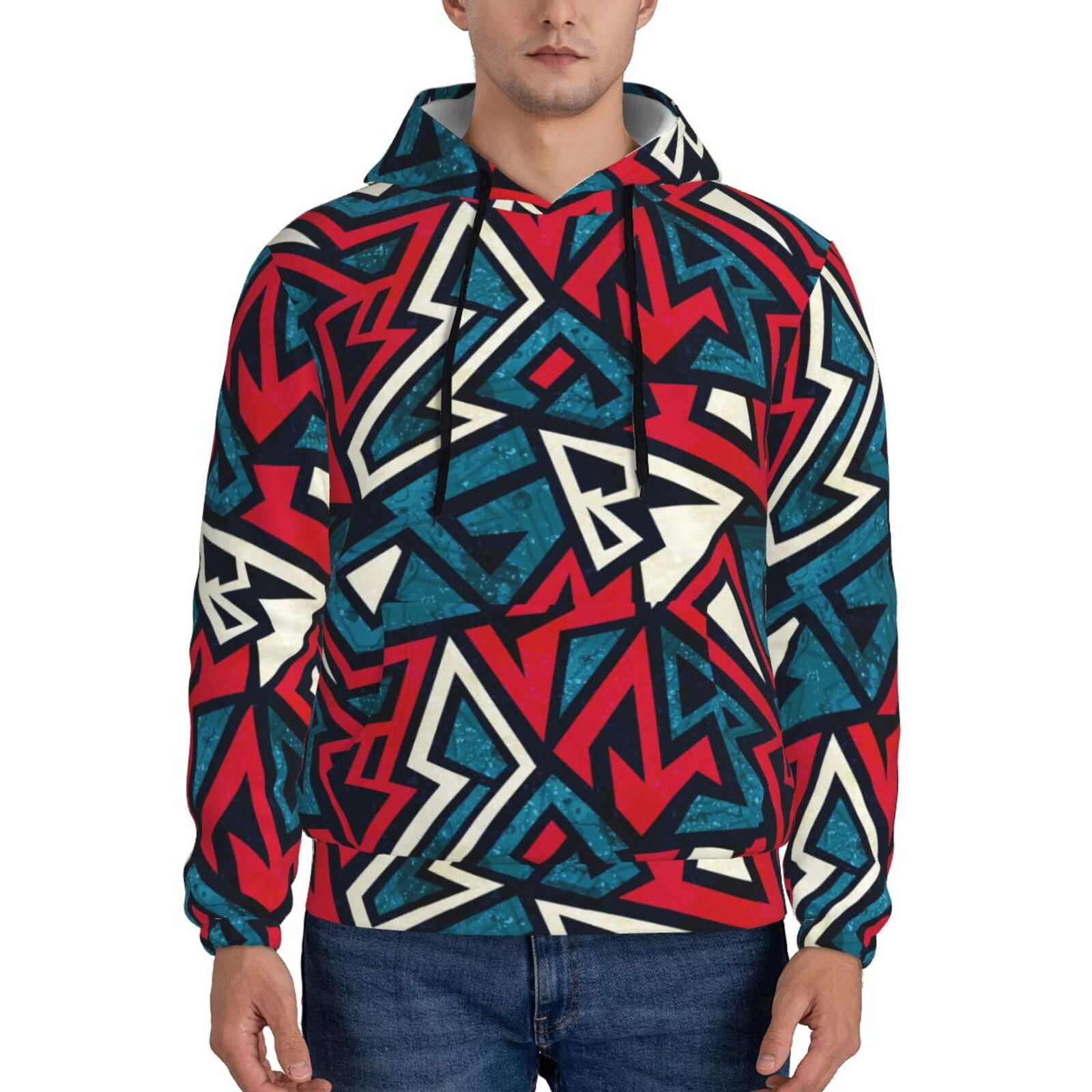Geometric Print Men's Sweatshirt