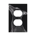 thumbnail image 1 of Daiia Geometric Lines Dog Art Pattern Decorator Wall Plate Child Safe Outlet Cover, Switch and Outlet Covers,Size 1-Gang 5.0" x3.0" , Polycarbonate Thermoplastic-Style S, 1 of 6
