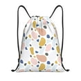 thumbnail image 1 of Daiia Geometric Spots Pattern Drawstring Backpack, Gym Bag, Lightweight Backpack, Water-Resistant Bag Travel Sports Backpack, Fitness Bag, Yoga Bag-Medium, 1 of 6