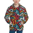 thumbnail image 1 of Daiia Geometry for Boys Fashion Hoodies & Sweatshirts with Kangaroo Pocket,Hooded Sweatshirt for Kid, Breathable& Moisture Wicking-Medium, 1 of 6