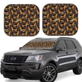 thumbnail image 1 of Daiia German Shepherd Dog 2PCS Car Windshield Sun Shade, Foldable Sun Shield for Car Front Window, Auto Sun Blocker Visor Protector Universal for Truck SUV Pickup-Small, 1 of 7