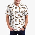 thumbnail image 1 of Daiia German Shepherd Dog Pattern Men’s Polo Shirts,Solid Deck Shirt,Classic Fit, Breathable Cotton Polo for Casual and Sport Wear-Large, 1 of 7