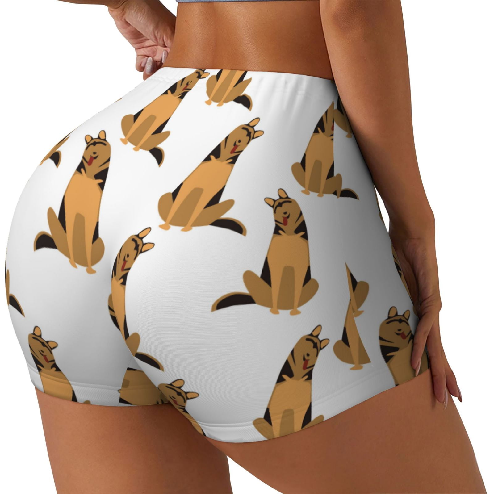 Beagle Paw Pattern Print Women's Shorts