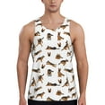thumbnail image 1 of Daiia German Shepherd Dog Printed Men's Quick Dry Fit Muscle Tank Top Slim-Fit Tank Workout Tank Top Lightweight Sports Tank Top-4X-Large, 1 of 7