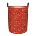 thumbnail image 1 of Daiia German Shepherd Dog Round Laundry Basket with Handles Thickened Waterproof Circular hamper,Dirty Clothes Storage Basket for Bedroom,Bathroom,College Dorm-Small, 1 of 8