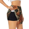 thumbnail image 1 of Daiia Gigantic Skull In Clouds Pattern Women's 2 in 1 Running Shorts - Lightweight Athletic Workout Gym Yoga Shorts Liner with Phone Pockets-XX-Large, 1 of 7