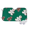 thumbnail image 1 of Daiia Gingerbread Snowman Cookies Windshield Sun Shade for Car SUV Truck (Medium ), Car Sun Shade Windshield, Car Shades for Front Windows, Sunshade for Car Windshield, 1 of 7