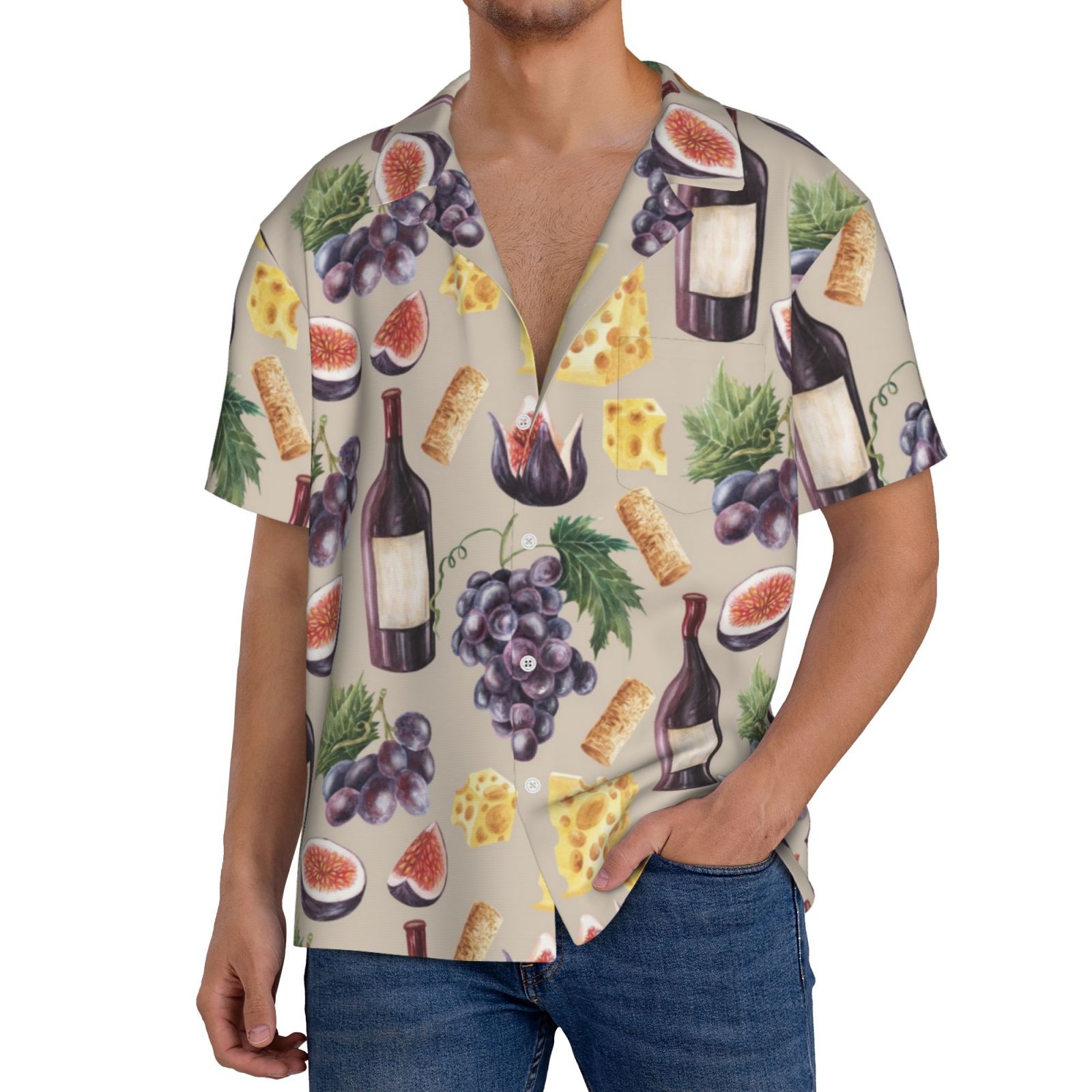 Wine Black Casual Long Sleeve Shirt 44059 main image 0