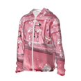 thumbnail image 1 of Daiia Glittering Pink Bathtub UPF 50+ Sun Protection Hoodie Jacket Lightweight Long Sleeve Sun Shirt for Women Men with Pocket Hiking Outdoor-Small, 1 of 7